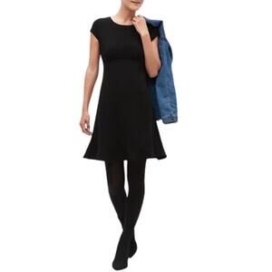 Banana Republic Black Fit and Flare Dress Size 2 Petite